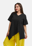 Túnica de linho em linha A 'Venti'