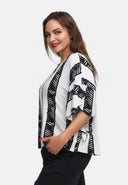 Ledig tunika med fladdermusärmar 'Sovana'