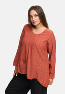 Lang shirt in A-lijn 'Ferina'