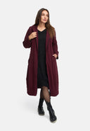 Vestido elegante, linha A, com padrão estruturado 'Noira'