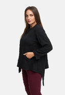 Jas asymmetrisch met rits 'Floréa'