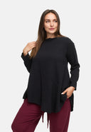 Los vallende tuniek van hennep-katoenmix 'Elure'