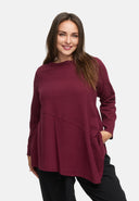 Los vallende tuniek van hennep-katoenmix 'Elure'