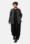 'Karena' veste-chemise - stretch coton, motif rayures