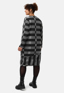 'Karina' Kleid - V-Ausschnitt & modernes Karomuster