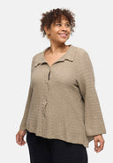 Chemisier «Marella» – mélange coton, tissu structuré