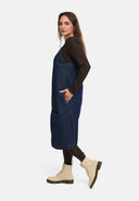 Tuinjurk in denim blauw met fijne structuur 'Bella'