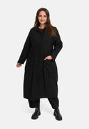 'Calina' Mantel van parachute, met voering, A-lijn