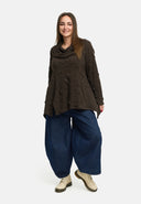 'Brunel' Tunica – forma corta, elegantemente strutturata & colletto a camicia