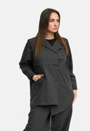 'Cleo' Blusenjacke – knöpfbar, lässig weit, formschöne Linien