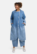 Manteau 'Sky' – Denim de qualité supérieure, délavage ombré et extensible