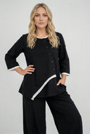 'Saria' Blus – asymmetrisk, lätt & naturlig