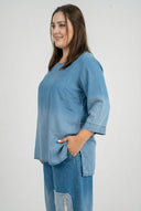 'Inea' Denimskjorte – blød og luftig