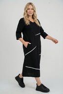 'Saria' Midiklänning – ren, bekväm & naturlig