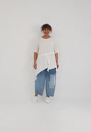 'Crissa' V-hals tuniek – licht, casual & flatterend