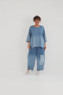 'Sky' Hose – Premium-Denim, Patch & Stretch